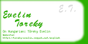 evelin toreky business card